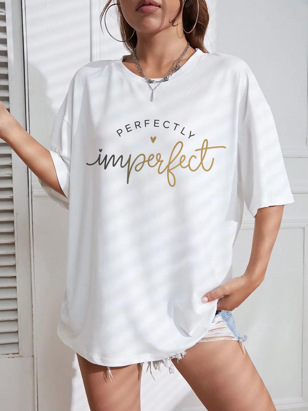 Tricou Oversize din bumbac 100% Imperfect