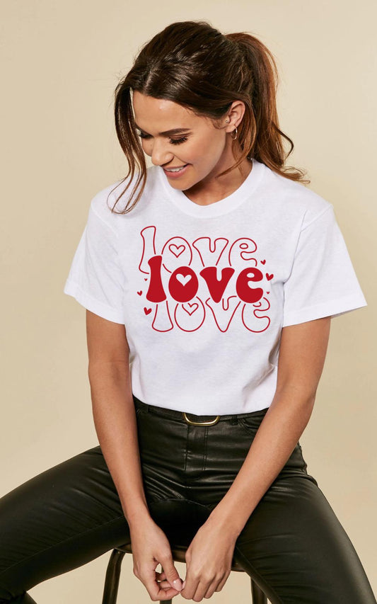 Tricou dama din bumbac 100% Love