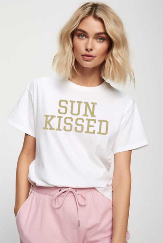 Tricou dama din bumbac 100% Sun kissed