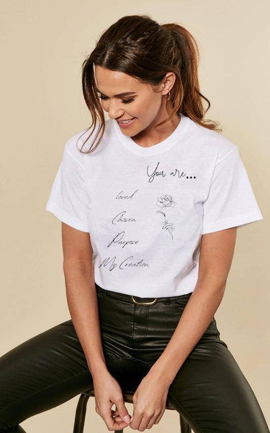 Tricou dama din bumbac 100% You are loved