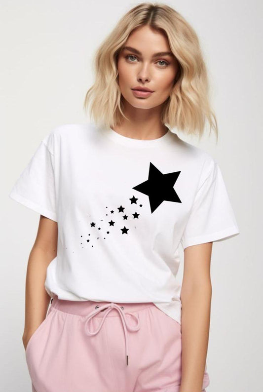 Tricou dama din bumbac 100% Stea