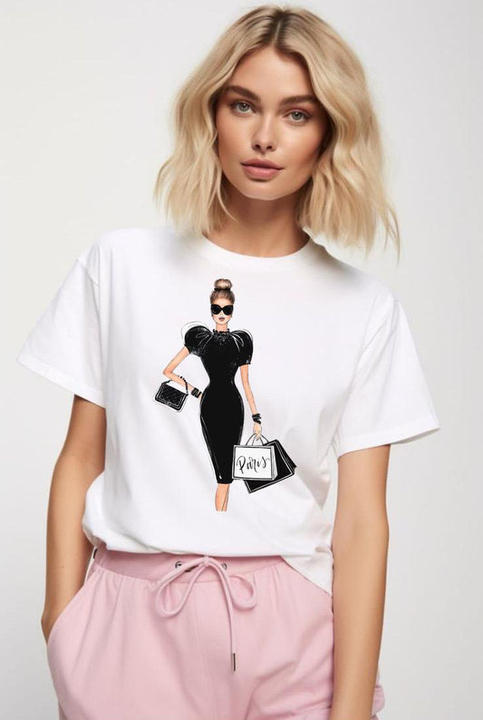 Tricou dama din bumbac 100% Paris 2