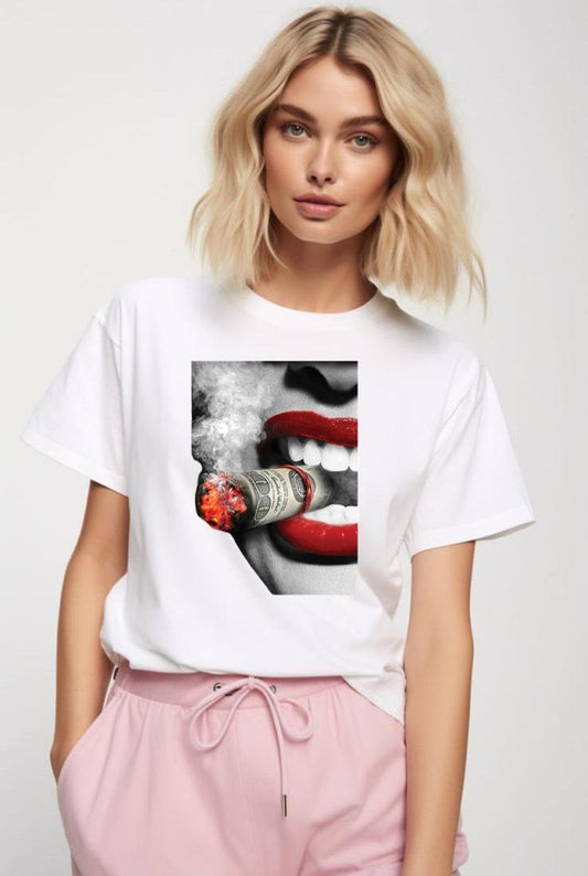 Tricou dama din bumbac 100% Fuck Money