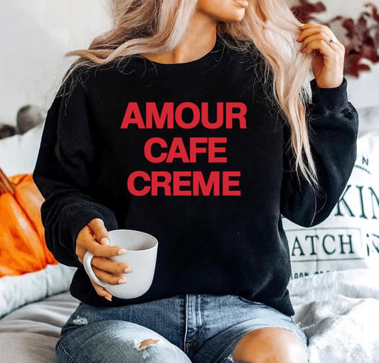 Bluza neagra din bumbac 100% Amour cafe