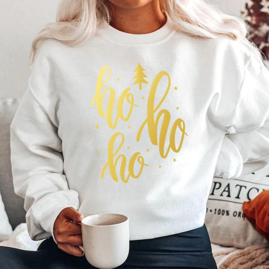 Bluza alba din bumbac 100% Hohoho gold