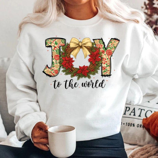 Bluza alba din bumbac 100% Joy