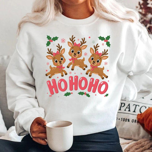 Bluza alba din bumbac 100% Hohoho roz