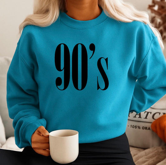 Bluza turcoaz din bumbac 100% 90's