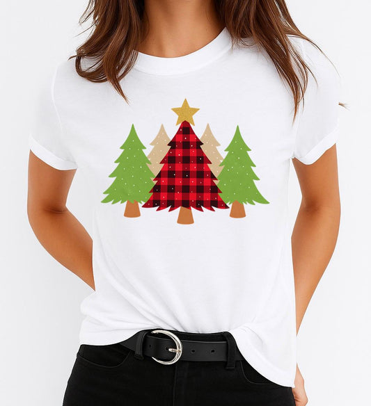 Tricou din bumbac 100% Brazi de Craciun 1 - MonCherie