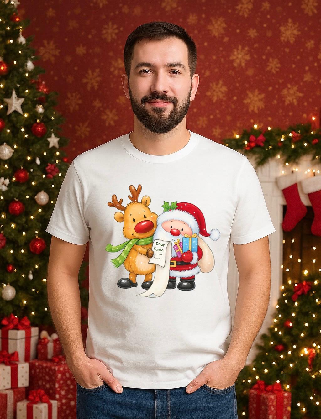 Tricou din bumbac 100% Scrisoare pentru mos craciun - MonCherie