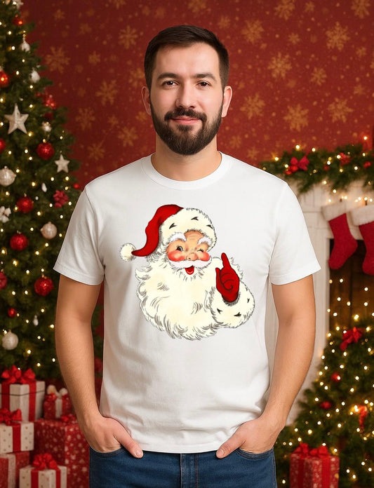 Tricou din bumbac 100% Mos craciun