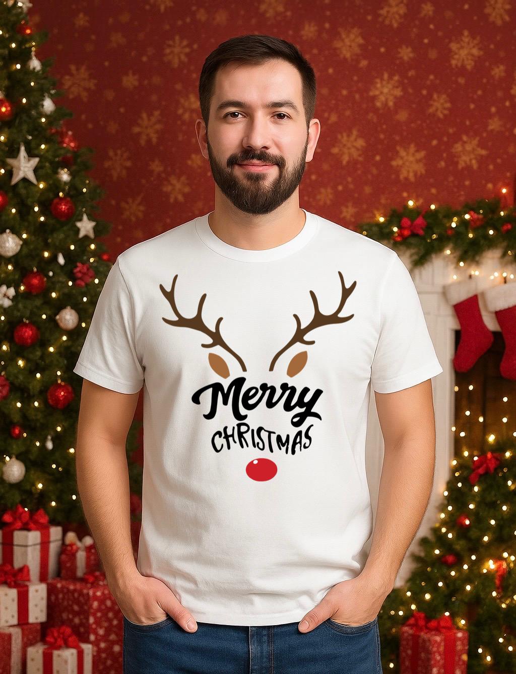 Tricou din bumbac 100% Merry christmas 8