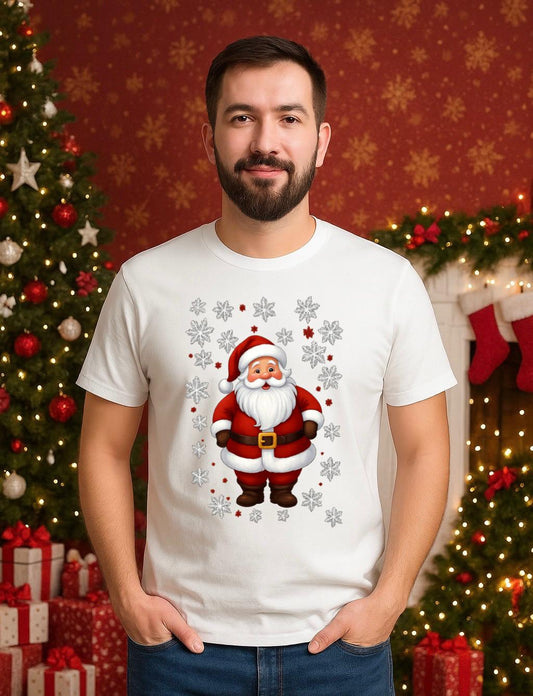 Tricou din bumbac 100% Mos craciun red