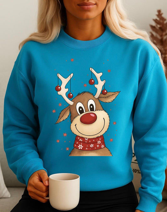 Bluza turcoaz din bumbac 100% Ren