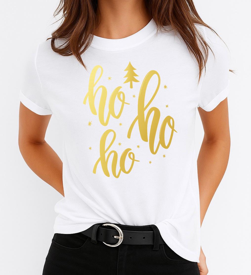 Tricou din bumbac 100% Hohoho gold