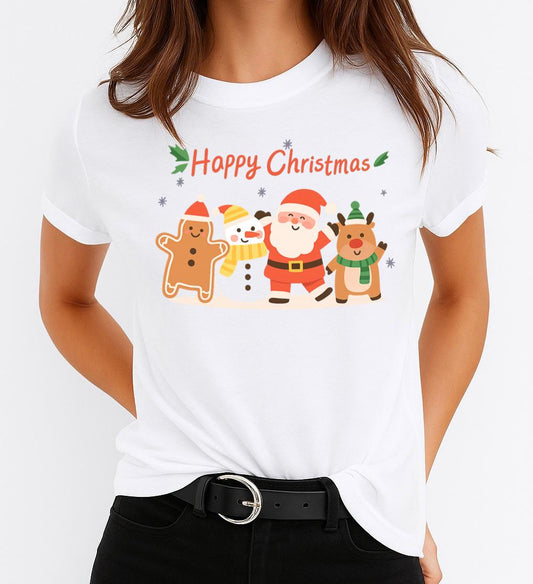 Tricou din bumbac 100% Happy christmas team