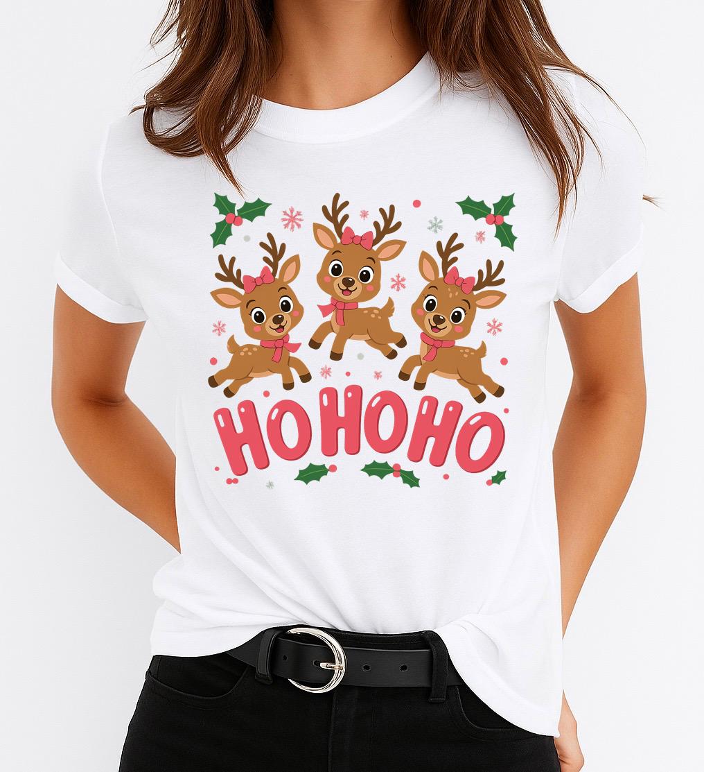 Tricou din bumbac 100% Hohoho roz