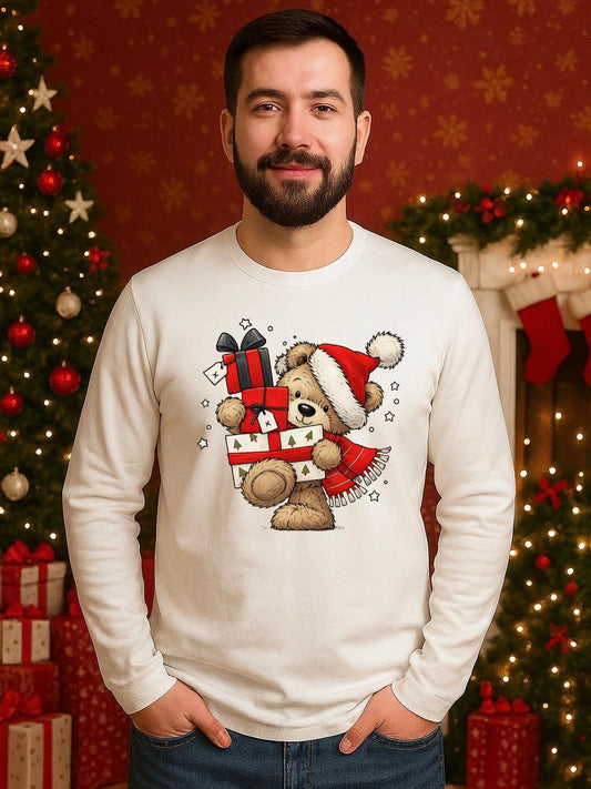 Bluza alba din bumbac 100% Red bear