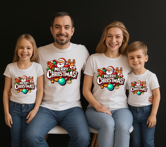 Tricouri Familie Craciun fericit