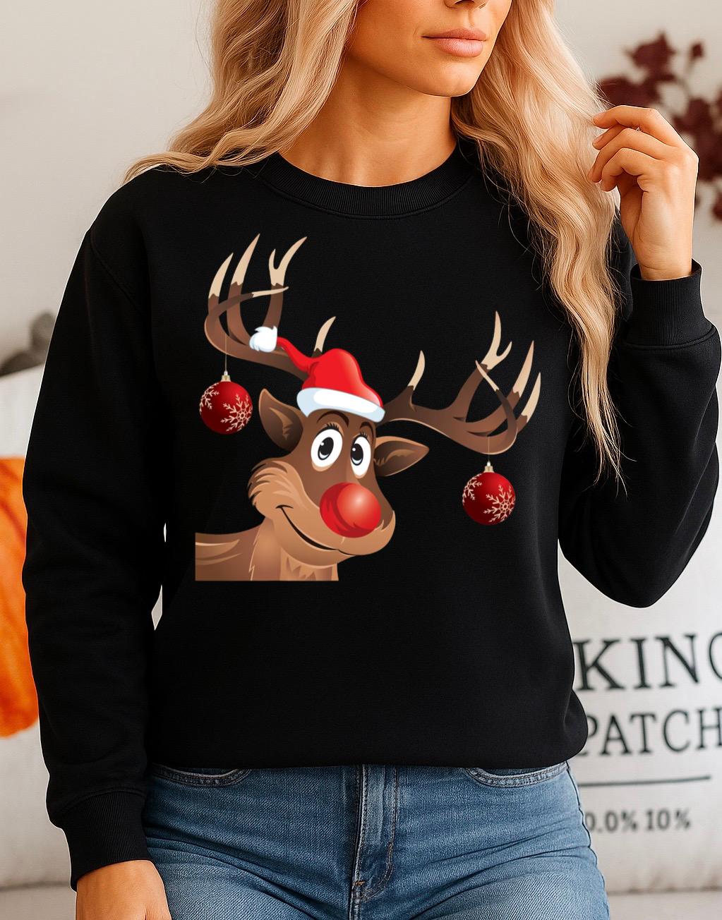 Bluza Neagra din bumbac 100% Ren 2