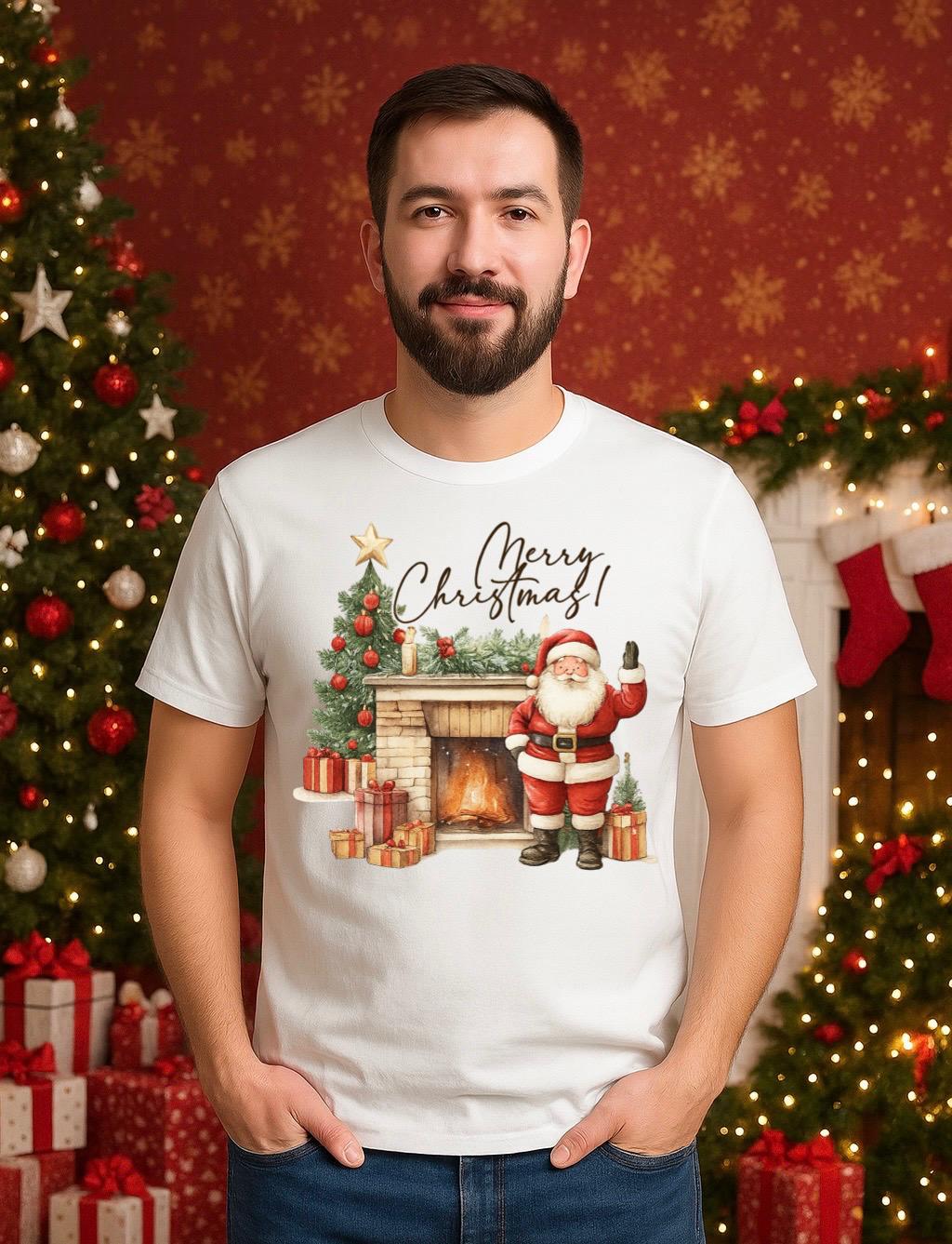 Tricou din bumbac 100% Merry christmas to all - MonCherie