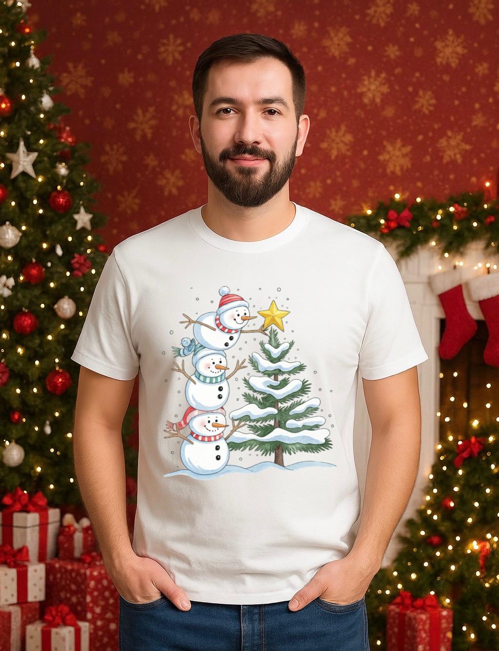 Tricou din bumbac 100% Christmas time - MonCherie