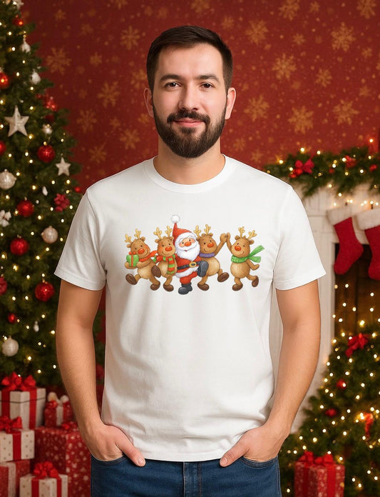 Tricou din bumbac 100% Mos craciun