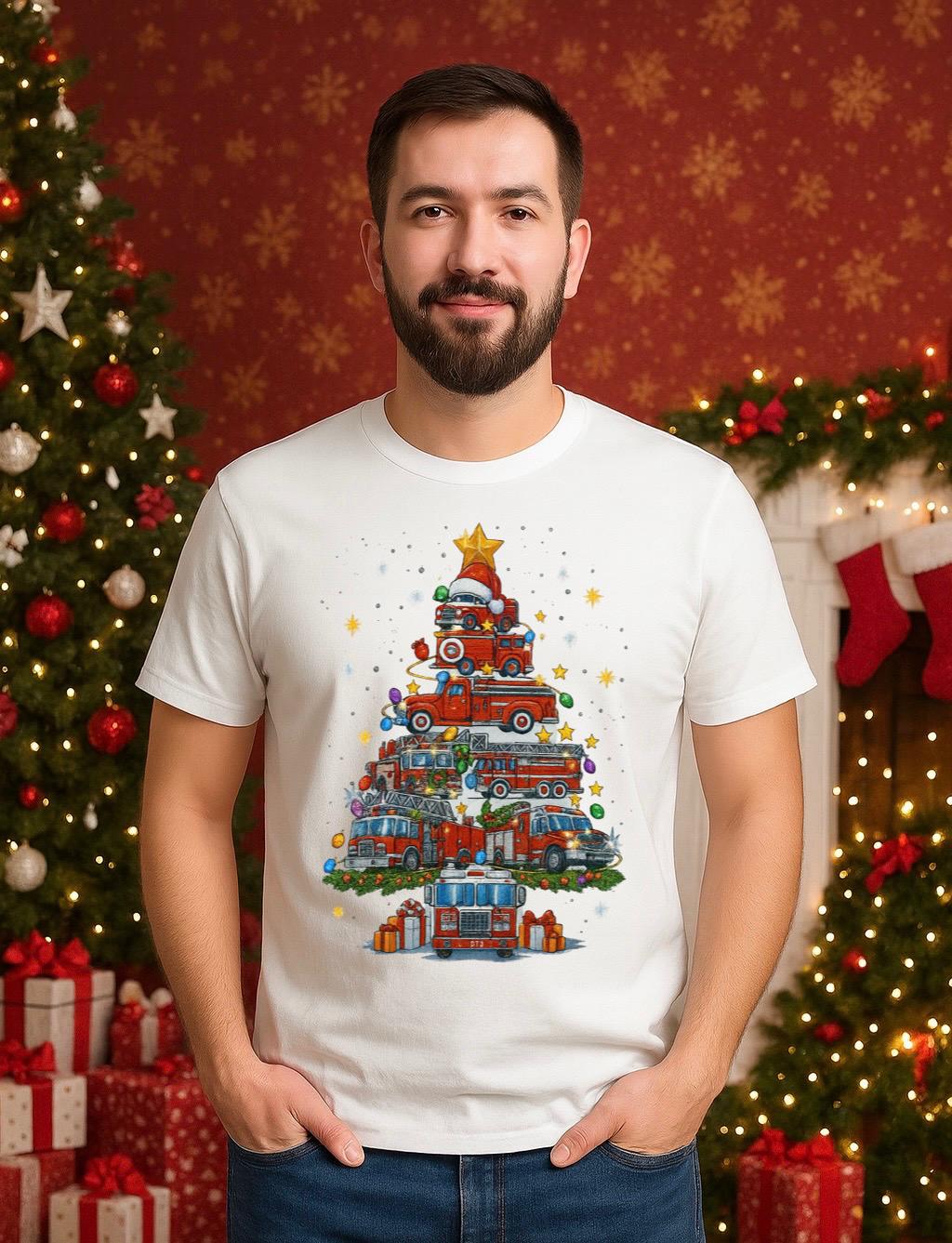 Tricou din bumbac 100% Brad de craciun