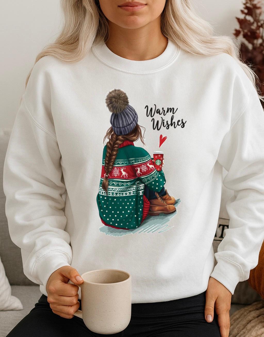 Bluza Alba Dama din Bumbac 100% Warm - MonCherie