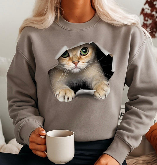 Bluza gri din bumbac 100% Cute