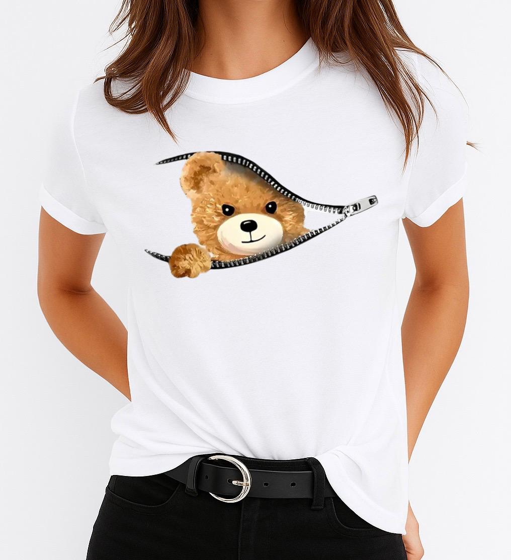 Tricou dama din bumbac 100%  Pocket