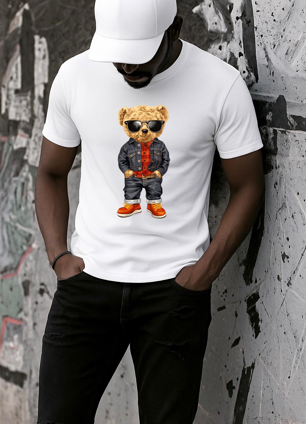 Tricou Alb Barbati din Bumbac 100% - Denim Master - MonCherie