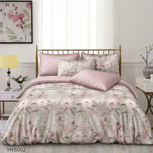 Lenjerie de pat dublu FINET, cu elastic, 4 piese F-904