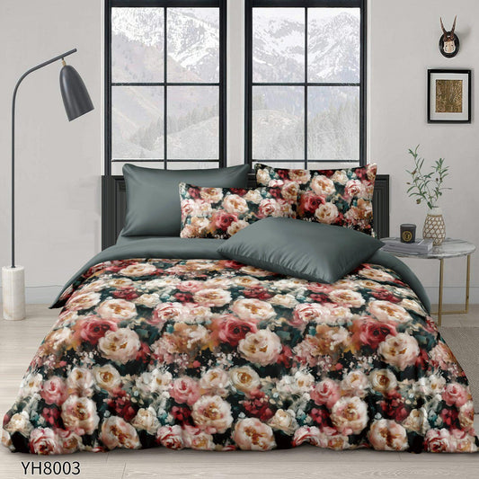 Lenjerie de pat dublu FINET, cu elastic, 4 piese F-902