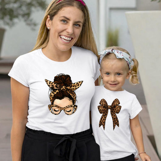 Set Tricouri Mama si Copil din Bumbac 100% - Mama si Fata