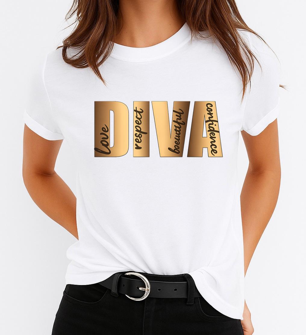 Tricou dama din bumbac 100% Diva