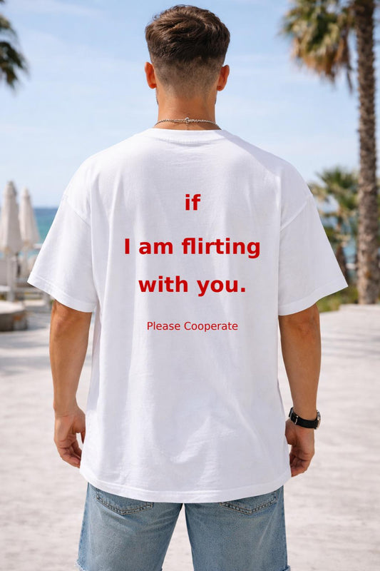 Tricou Oversize 100% bumbac FLIRTING