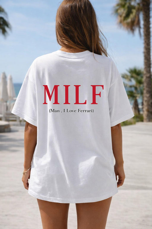Tricou Oversize 100% bumbac MILF