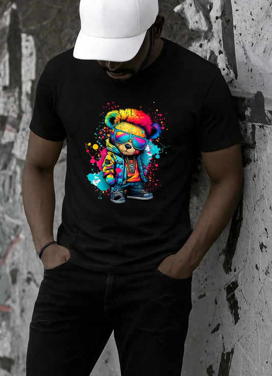 Tricou negru din bumbac 100% Color boy