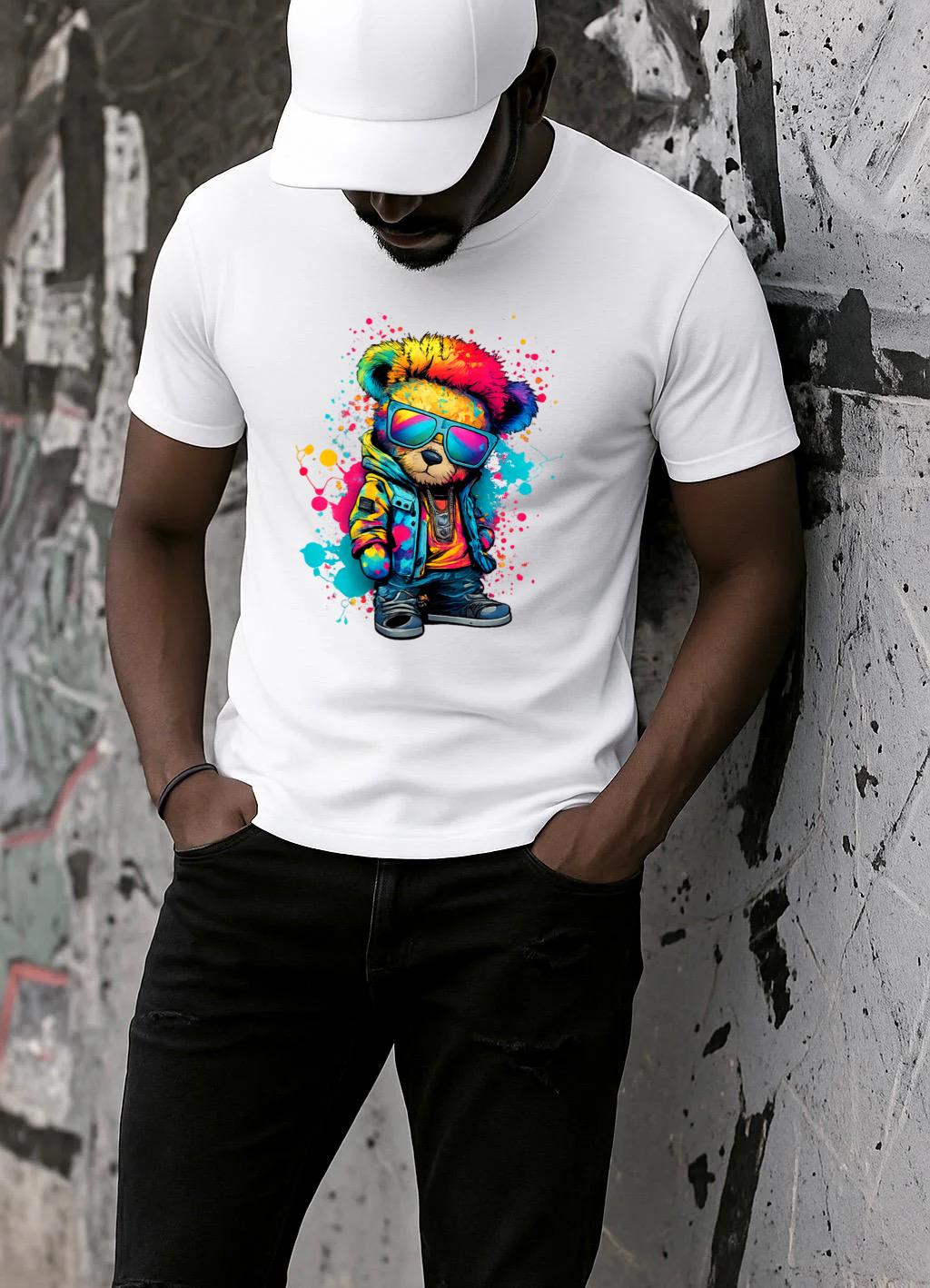 Tricou Alb Barbati din Bumbac 100% - Color Boy - MonCherie
