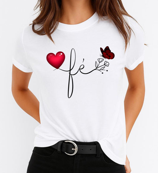 Tricou dama din bumbac 100% Fe red