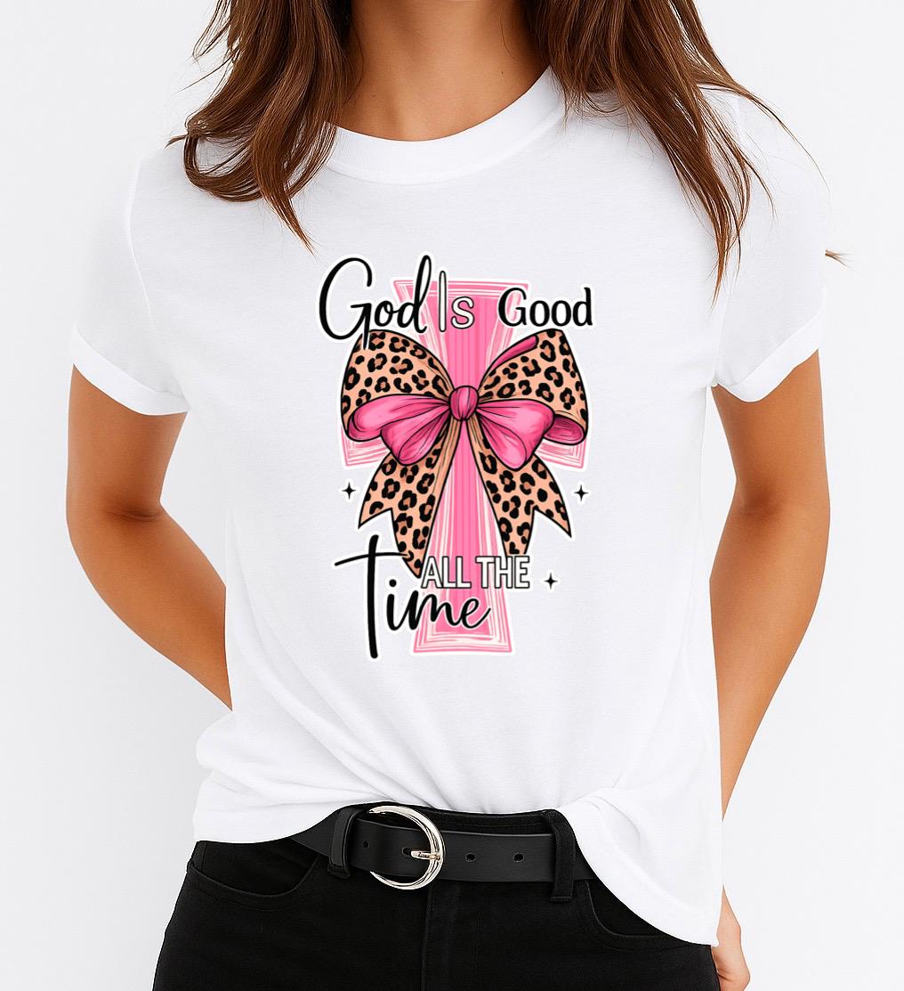 Tricou dama din bumbac 100% God is good - MonCherie