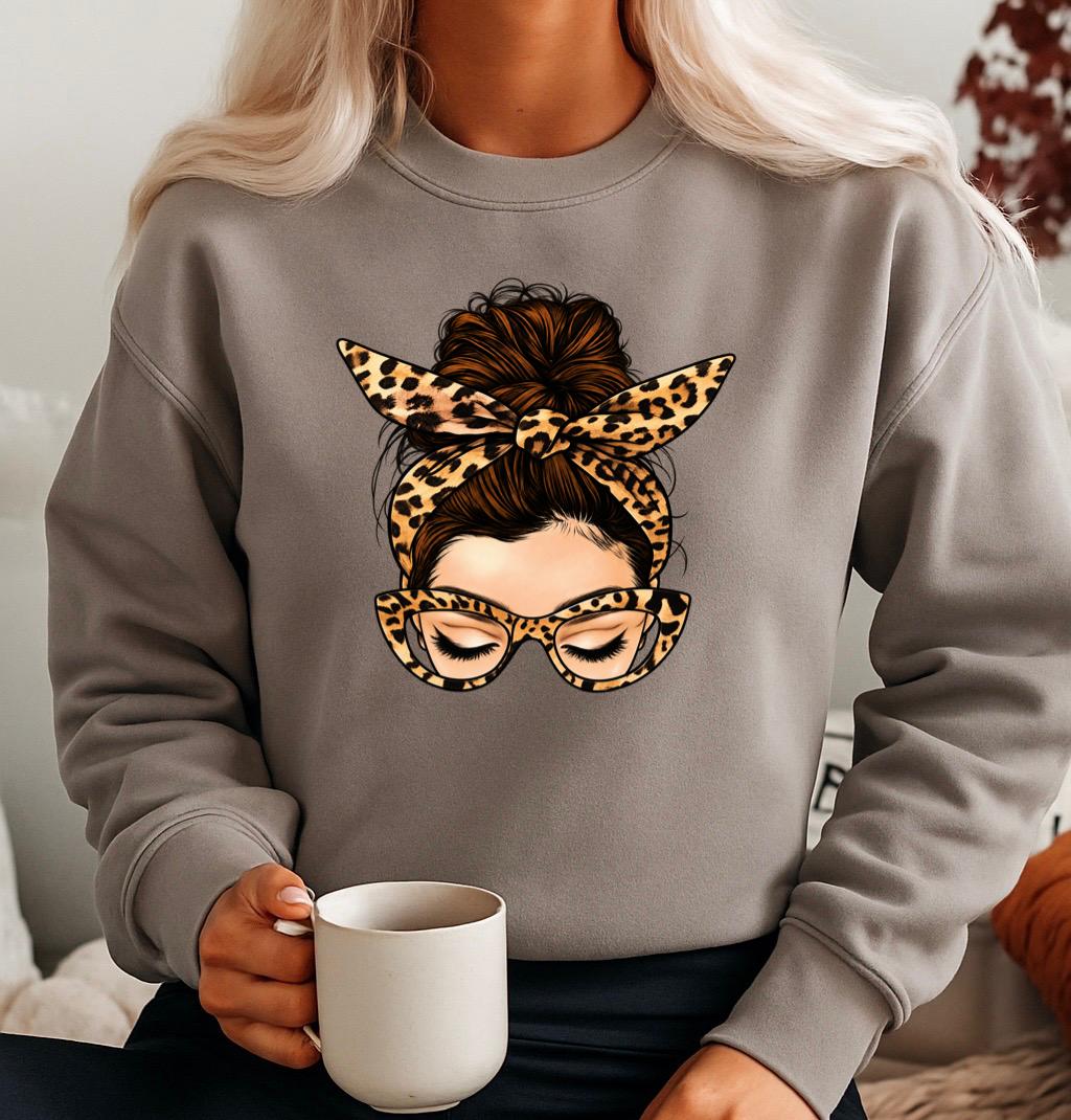 Bluza Cappuccino Dama din Bumbac 100% Animal print