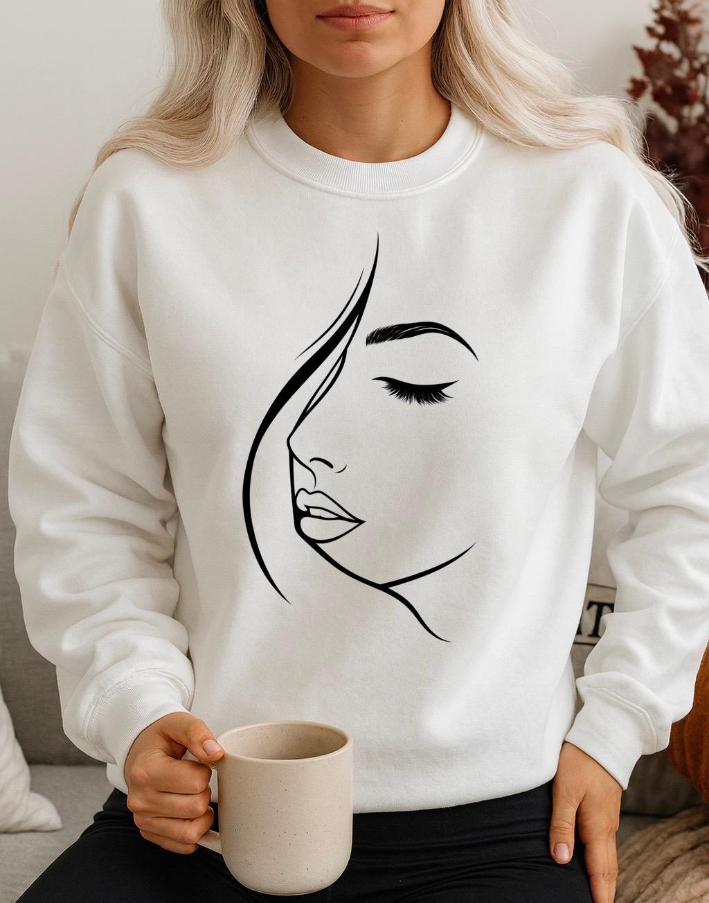 Bluza Alba Dama din Bumbac 100% Face