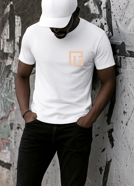 Tricou Alb Barbati din Bumbac 100% - Shape