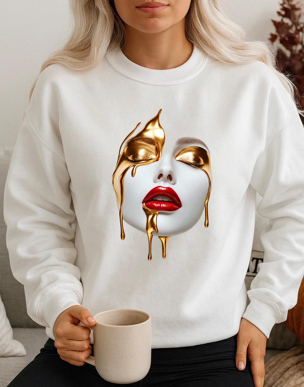 Bluza Alba Dama din Bumbac 100% Golden muse