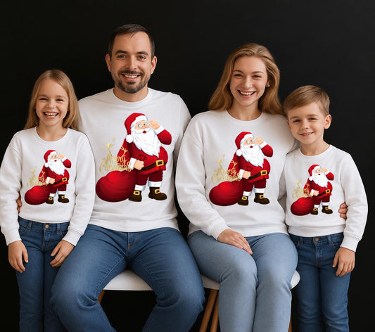 Bluze Familie Merry christmas gold