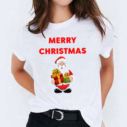 Tricou dama din bumbac 100% Merry Christmas Gift 2