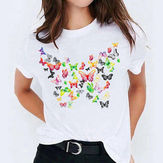 Tricou dama din bumbac 100% All Butterflies