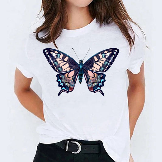 Tricou dama din bumbac 100% Fluture Mare